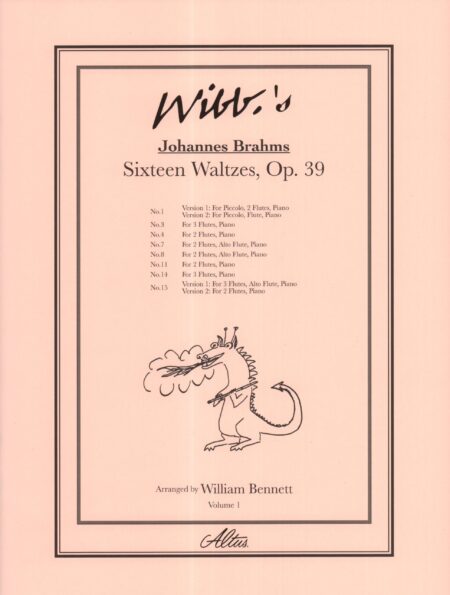 Sixteen Waltzes for Flute Ensemble and Piano, Op. 39, Vol 1